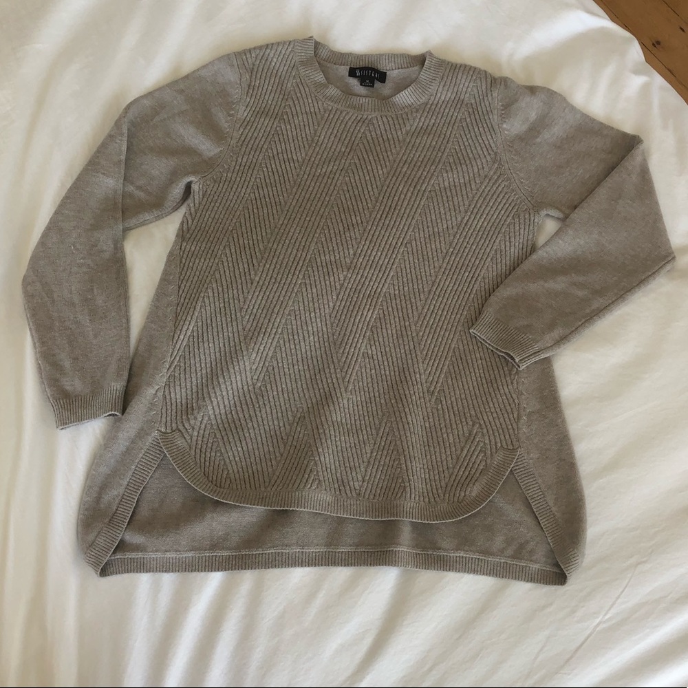 Sisters super soft oatmeal colored sweater